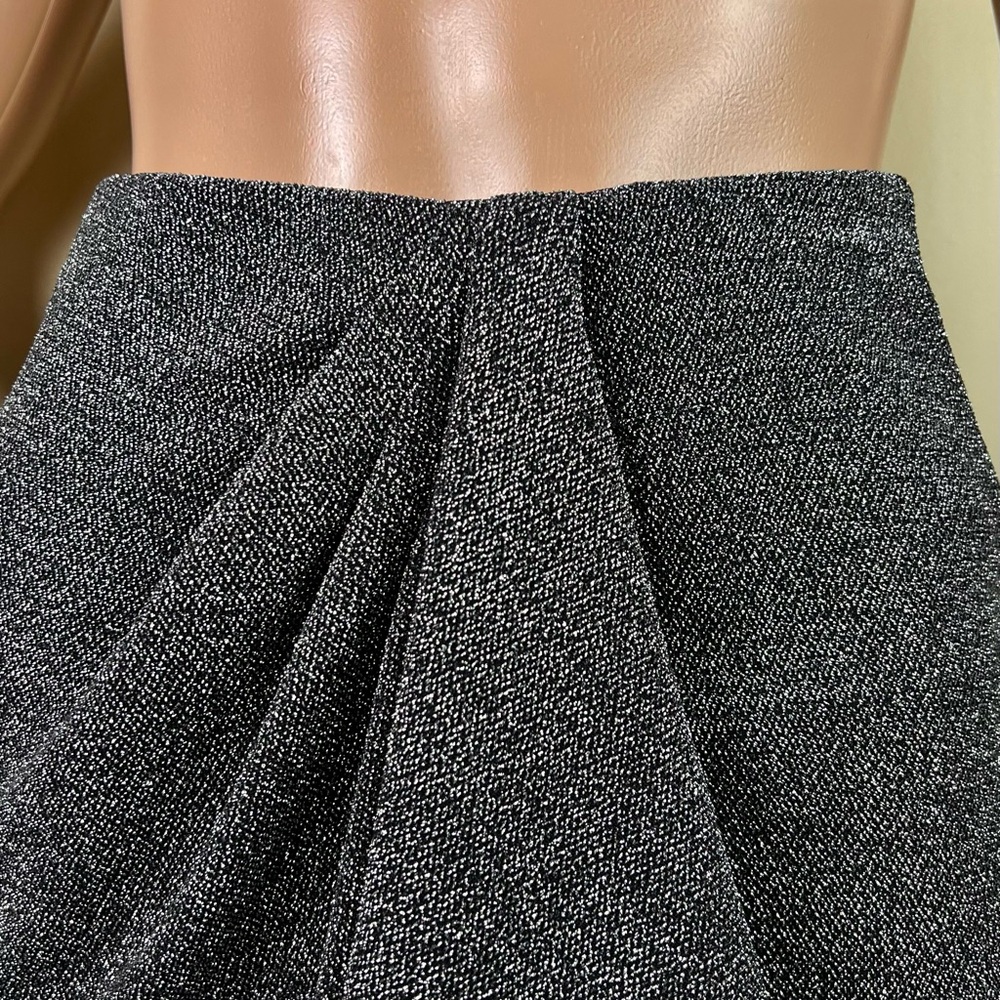 ISABEL MARANT ETOILE SILVER METALLIC MINI SKIRT - Picture 4 of 12